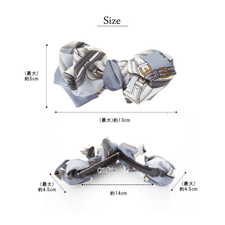 レトロ調 スカーフ バナナクリップ スカーフ柄 クラシカル |  | 10