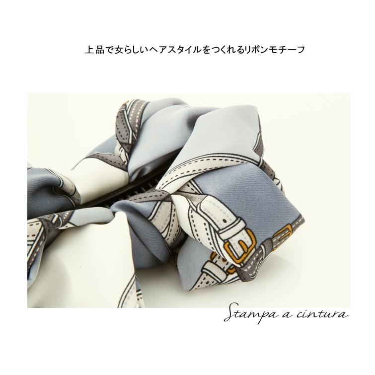 レトロ調 スカーフ バナナクリップ スカーフ柄 クラシカル |  | 04