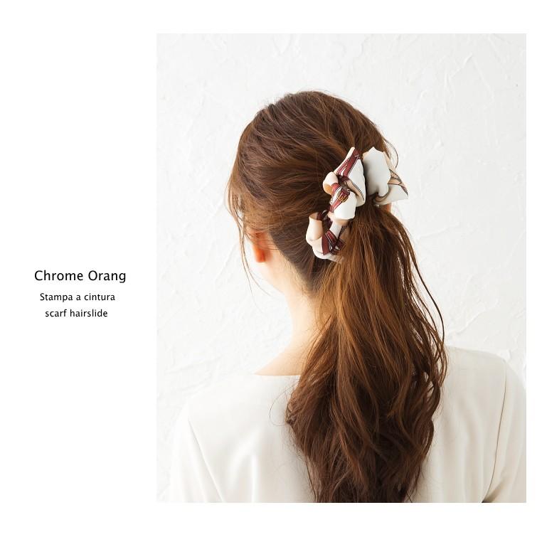 レトロ調 スカーフ バナナクリップ スカーフ柄 クラシカル |  | 05