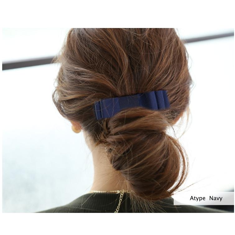 トリプル リボンヘアゴム ポニー グログラン ボリュームリボン |  | 07