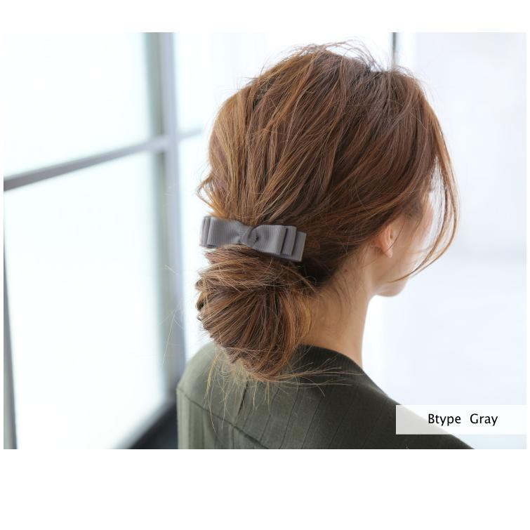 グログランリボン バレッタ ボリューム 三重 トリプル |  | 09