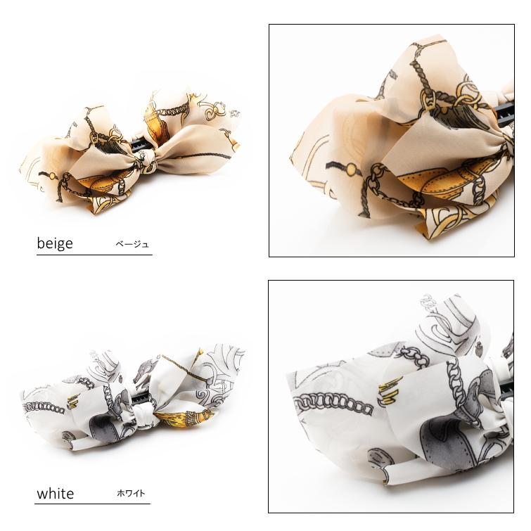 スカーフ柄 エアリー リボンバナナクリップ クラシカル |  | 11