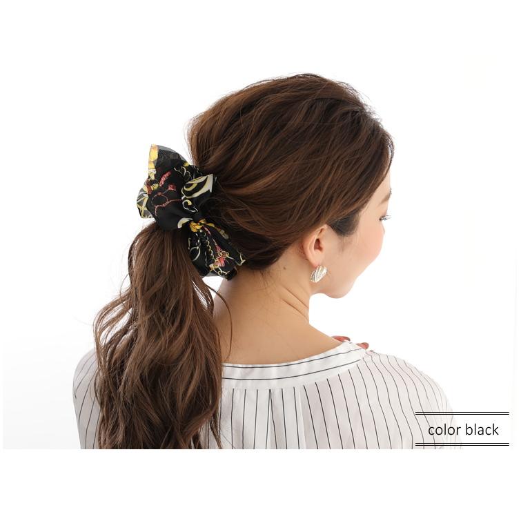 スカーフ柄 エアリー リボンバナナクリップ クラシカル |  | 07