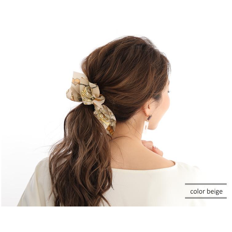 スカーフ柄 エアリー リボンバナナクリップ クラシカル |  | 08