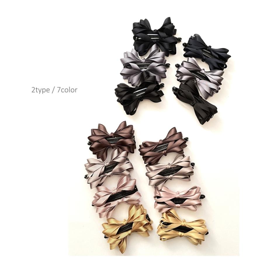 細みリボン バナナクリップ グログラン サテン リボン |  | 10