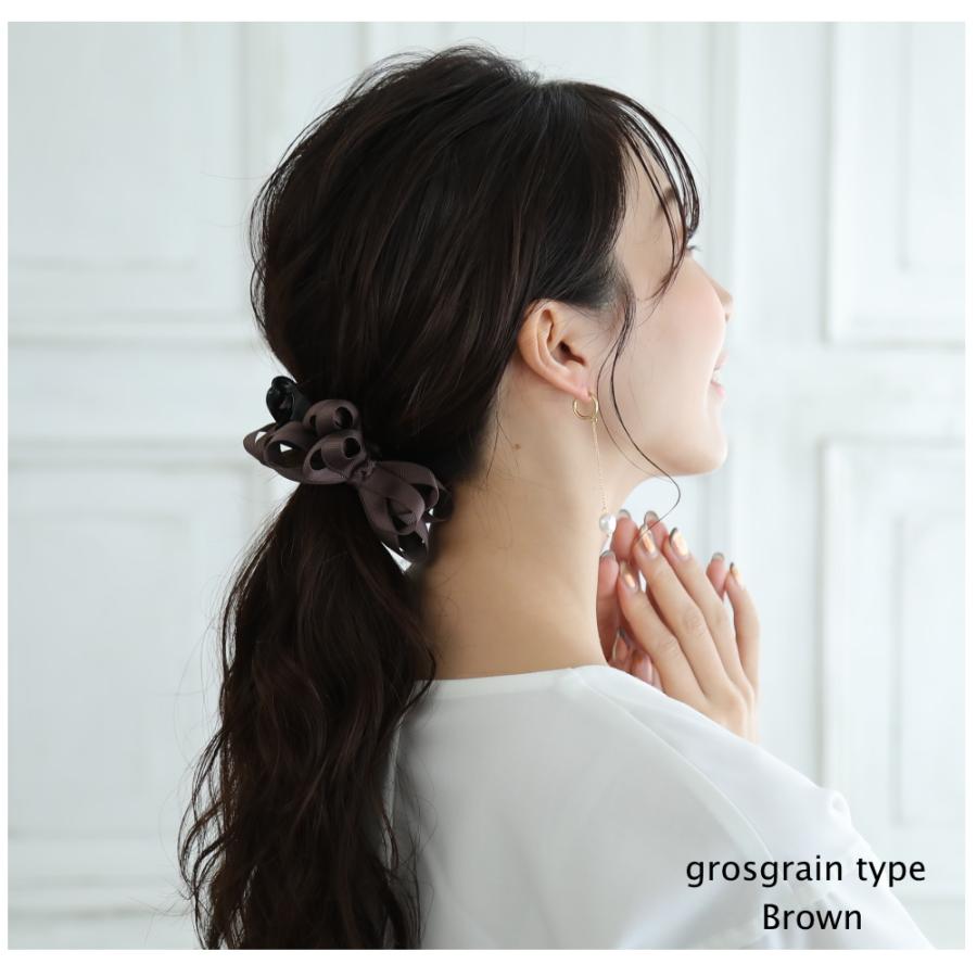 細みリボン バナナクリップ グログラン サテン リボン |  | 08