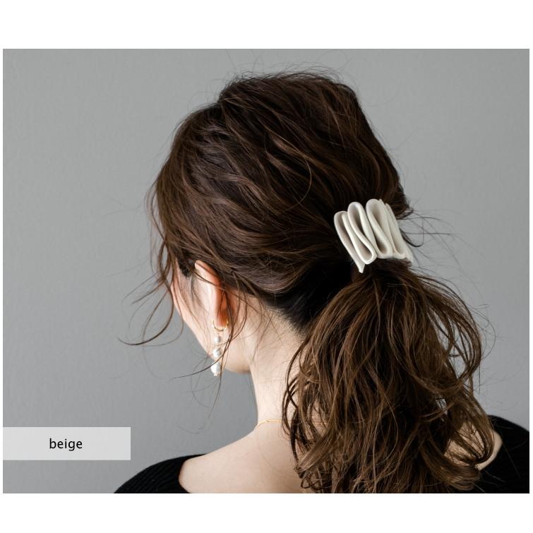 ウェーブ ポニーフック タッグギャザー ヘアカフ ヘアゴム付き |  | 05