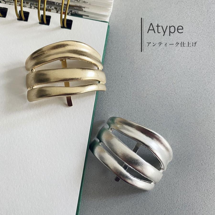 変形ライン アンティーク調 メタル ポニーフック ヘアゴム付き ヘアカフ ヘアーカフ |  | 10