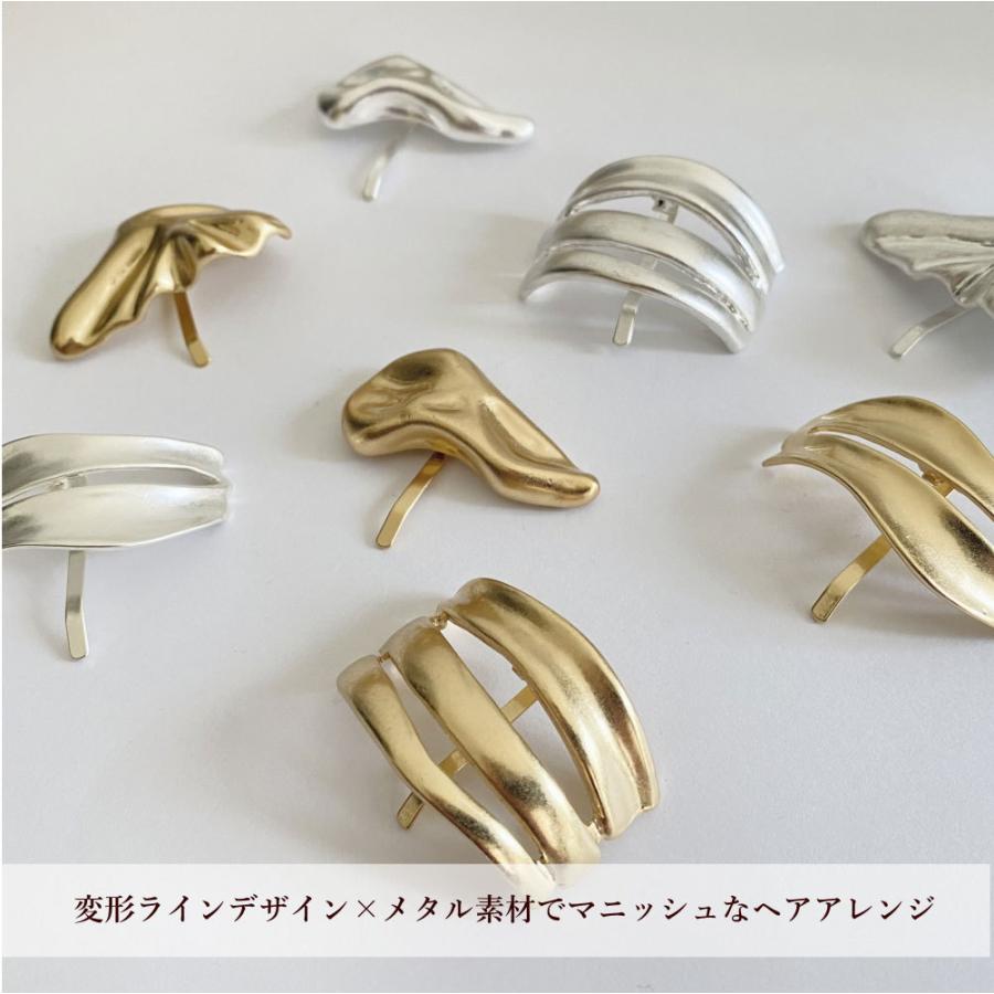 変形ライン アンティーク調 メタル ポニーフック ヘアゴム付き ヘアカフ ヘアーカフ |  | 15