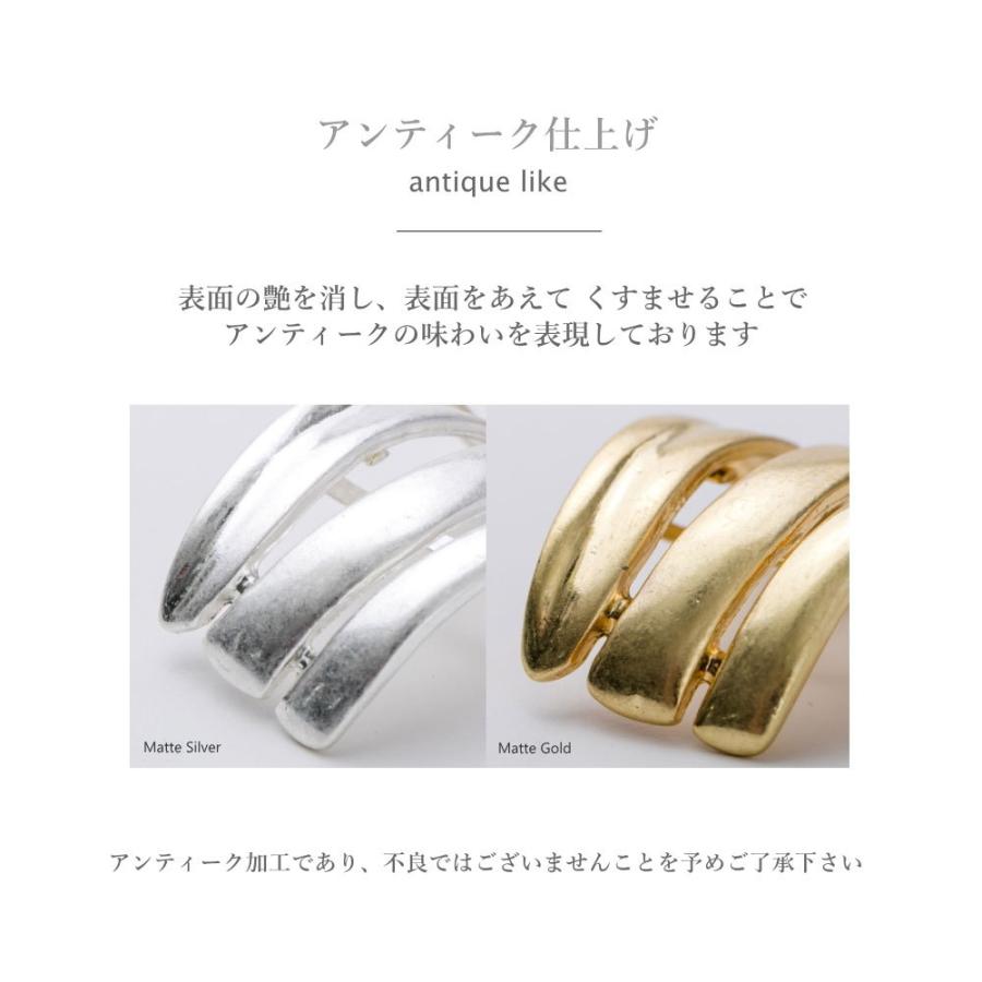 変形ライン アンティーク調 メタル ポニーフック ヘアゴム付き ヘアカフ ヘアーカフ |  | 08