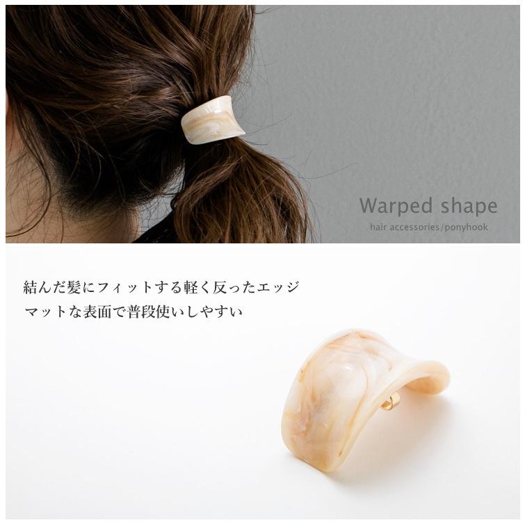 マットマーブル セミサークル ヘアカフ ポニーフック ヘアーカフ ヘアゴム付き |  | 04