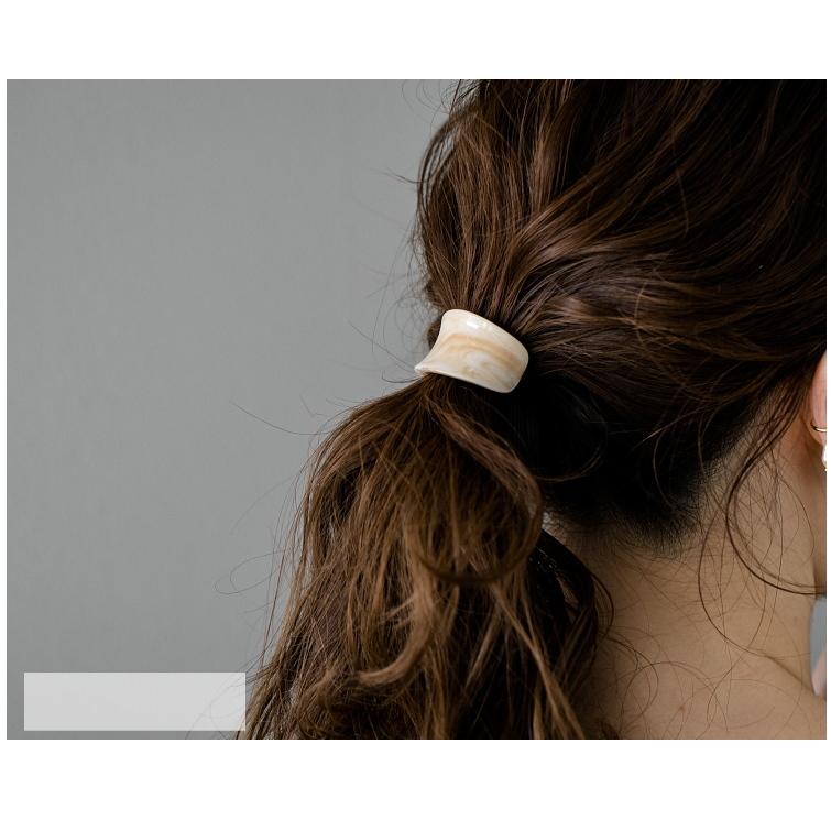 マットマーブル セミサークル ヘアカフ ポニーフック ヘアーカフ ヘアゴム付き |  | 06