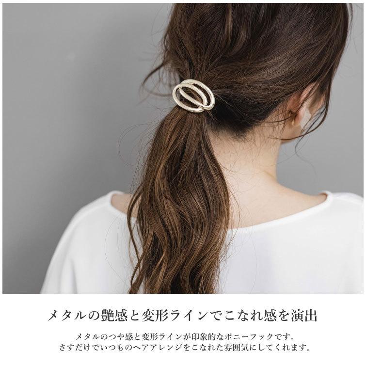 [2タイプ] メタルライン ポニーフック ヘアカフ 変形 ライン プレート |  | 01