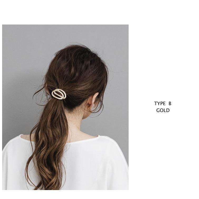 [2タイプ] メタルライン ポニーフック ヘアカフ 変形 ライン プレート |  | 10