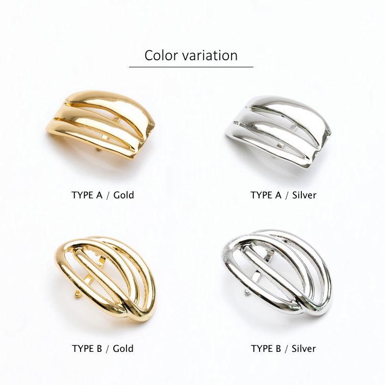 [2タイプ] メタルライン ポニーフック ヘアカフ 変形 ライン プレート |  | 13