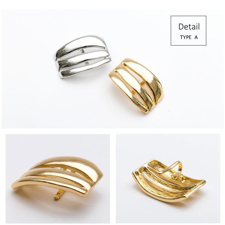 [2タイプ] メタルライン ポニーフック ヘアカフ 変形 ライン プレート |  | 04