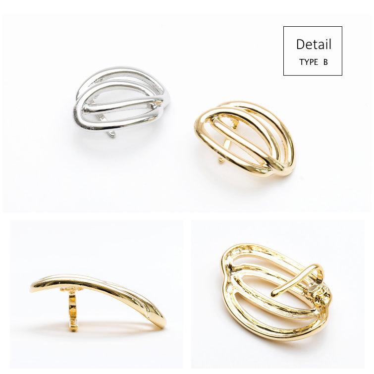 [2タイプ] メタルライン ポニーフック ヘアカフ 変形 ライン プレート |  | 06