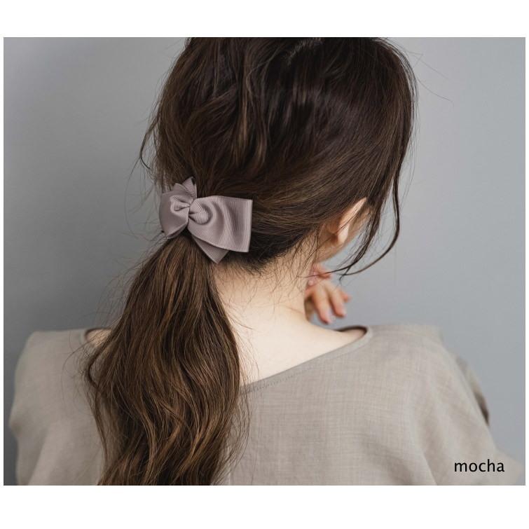 ひねり グログランリボン ポニーフック ヘアカフ ヘアーカフ |  | 06