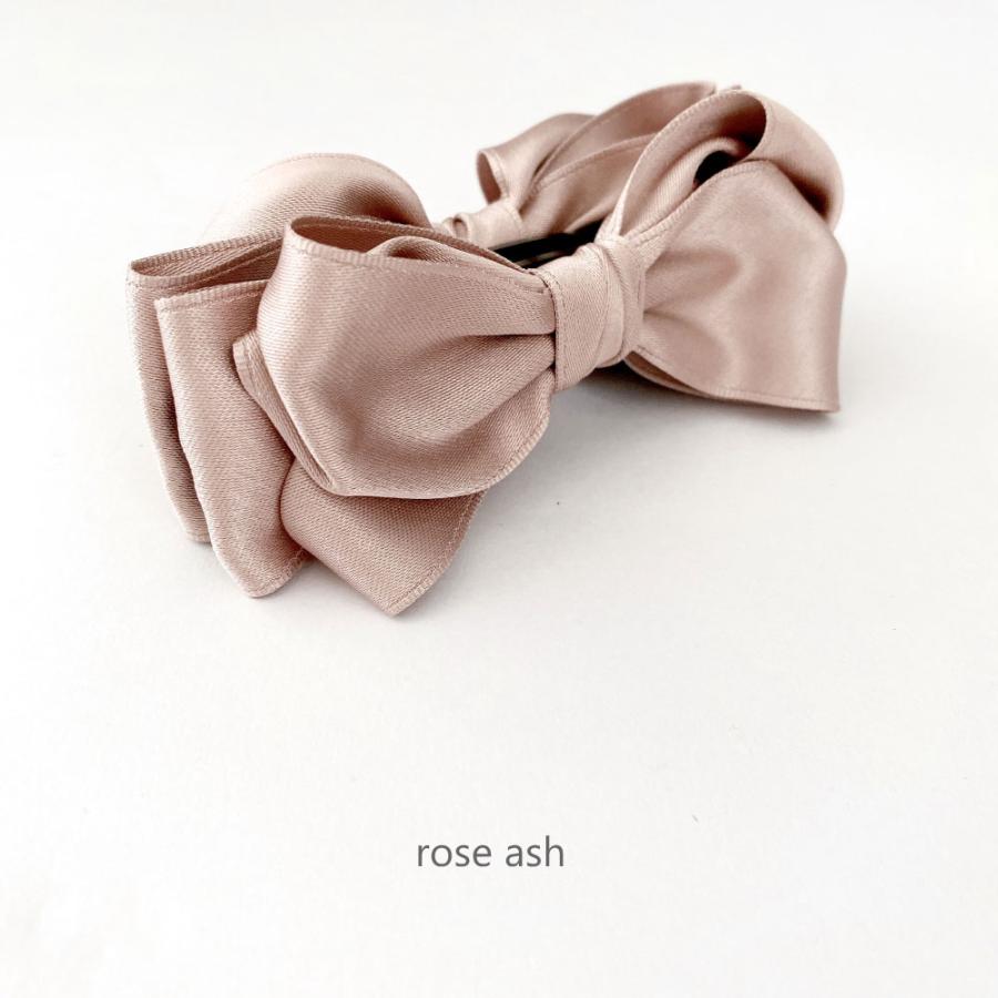 2色 サテンリボン バナナクリップ カール くすみカラー アッシュ ヘアアクセサリー |  | 11