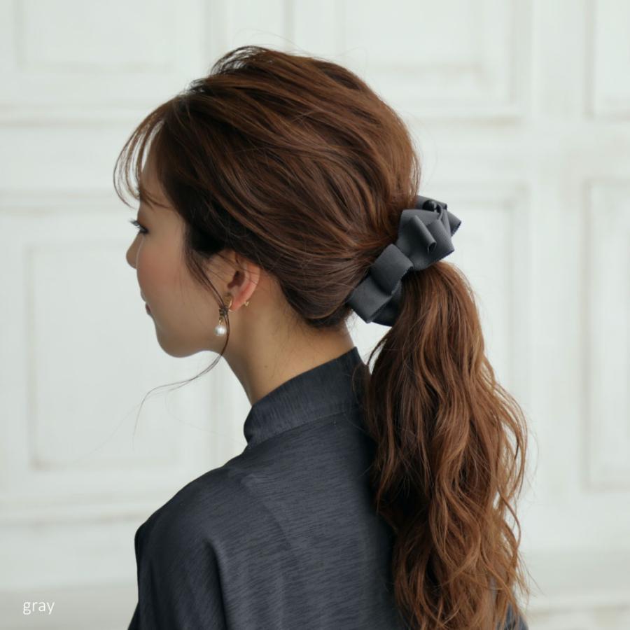 スラック グログランリボン バナナクリップ 3色 スライド ボリューム |  | 02