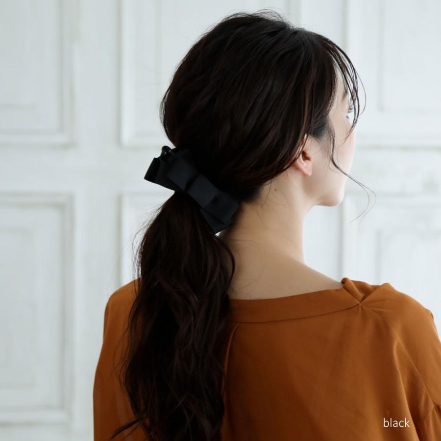 スラック グログランリボン バナナクリップ 3色 スライド ボリューム |  | 05