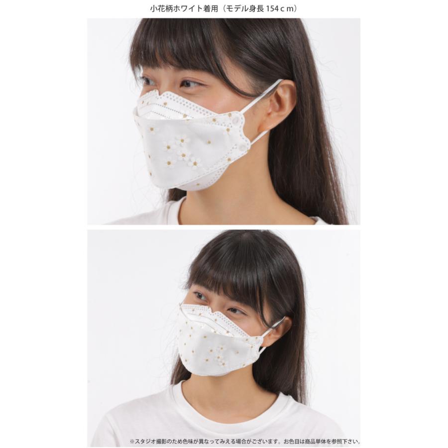 マスク 不織布 おしゃれ チュール レースマスク 3D 立体マスク ラメ オーロラ 人気 柄 リボン 蝶 流れ星 ハート 5枚入 |  | 07