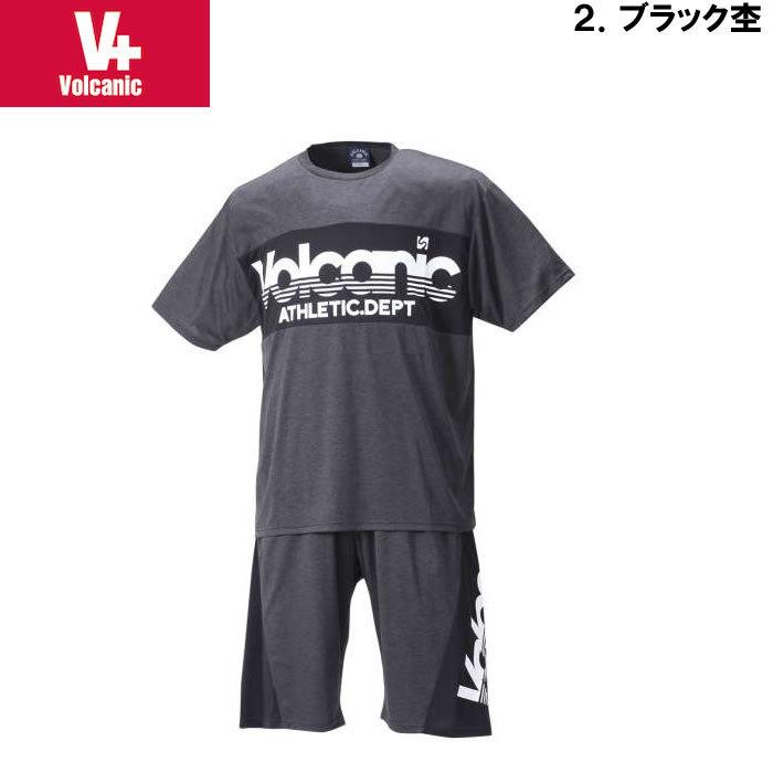 大きいサイズ メンズ VOLCANIC-カチオン天竺切替半袖Tシャツ+ハーフパンツ（メーカー取寄）ボルカニック 3L 4L 5L 6L　ヴォルケニック |  | 14