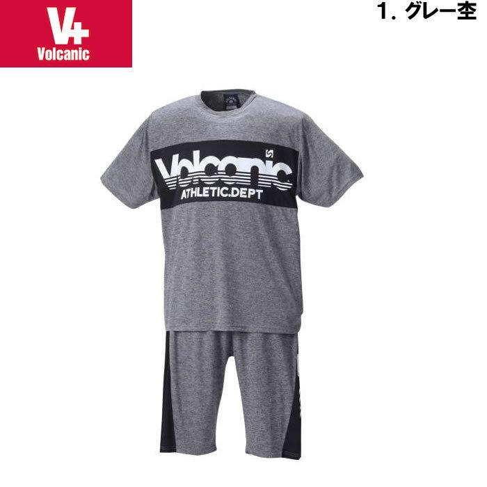 大きいサイズ メンズ VOLCANIC-カチオン天竺切替半袖Tシャツ+ハーフパンツ（メーカー取寄）ボルカニック 3L 4L 5L 6L　ヴォルケニック |  | 05