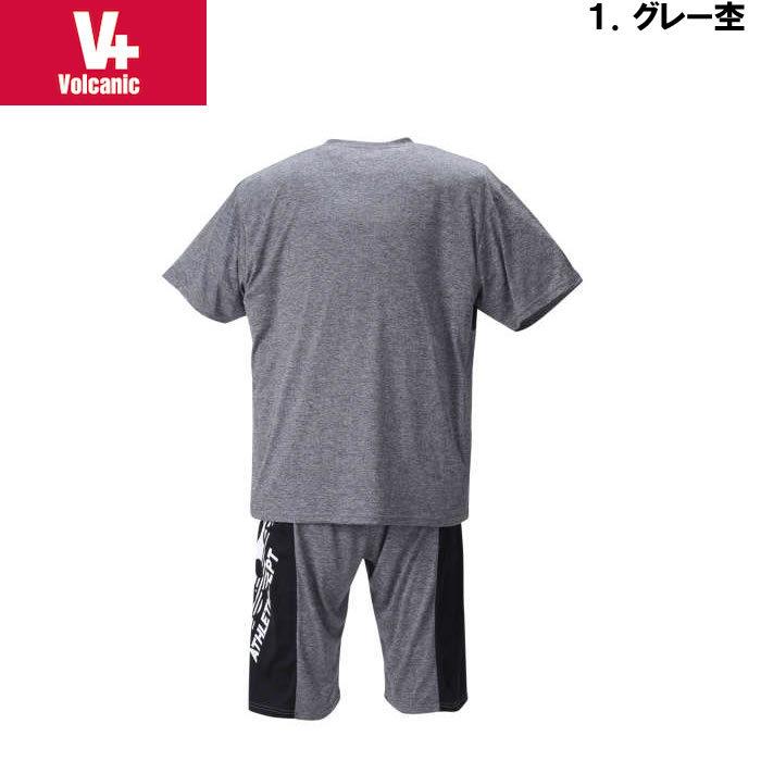 大きいサイズ メンズ VOLCANIC-カチオン天竺切替半袖Tシャツ+ハーフパンツ（メーカー取寄）ボルカニック 3L 4L 5L 6L　ヴォルケニック |  | 06