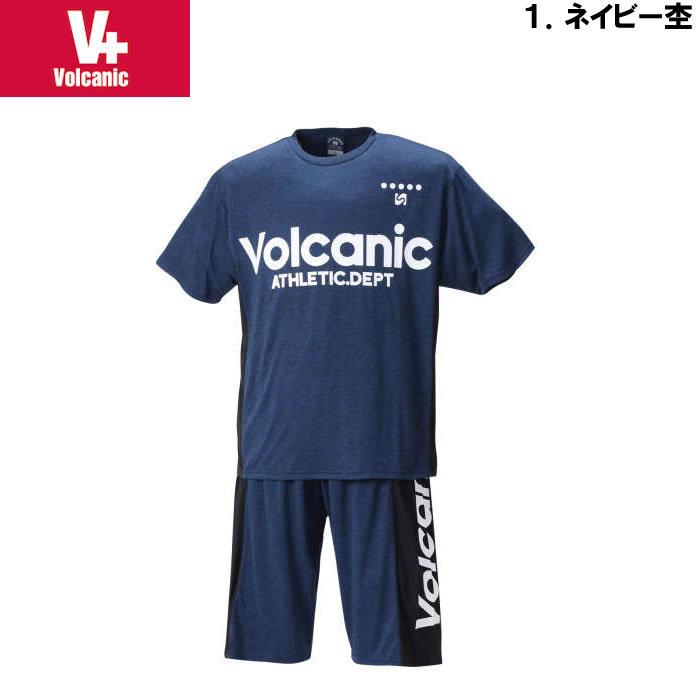 大きいサイズ メンズ VOLCANIC-カチオン天竺切替半袖Tシャツ+ハーフパンツ（メーカー取寄）ボルカニック 3L 4L 5L 6L　ヴォルケニック |  | 05