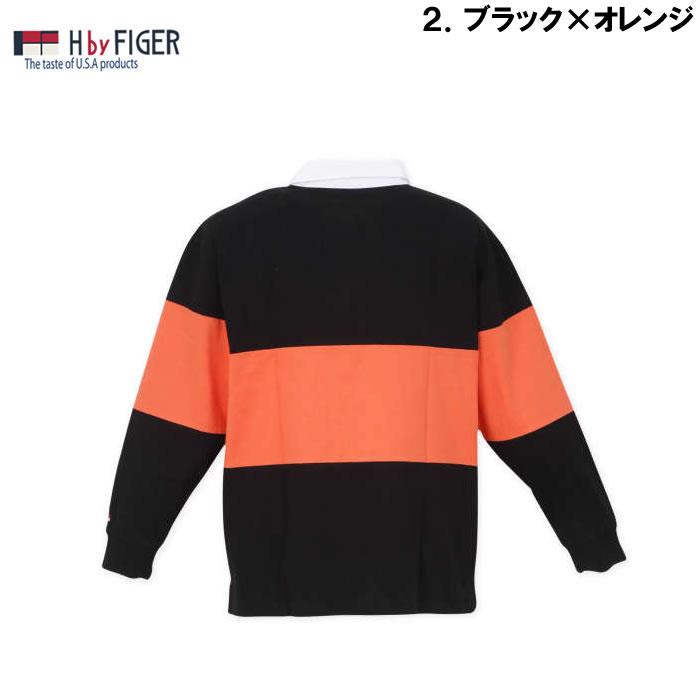 大きいサイズ キングサイズ ビッグサイズ メンズ H by FIGER 切替 長袖 ラガーシャツ（メーカー取寄）エイチバイフィガー 3L 4L 5L 6L 8L |  | 12