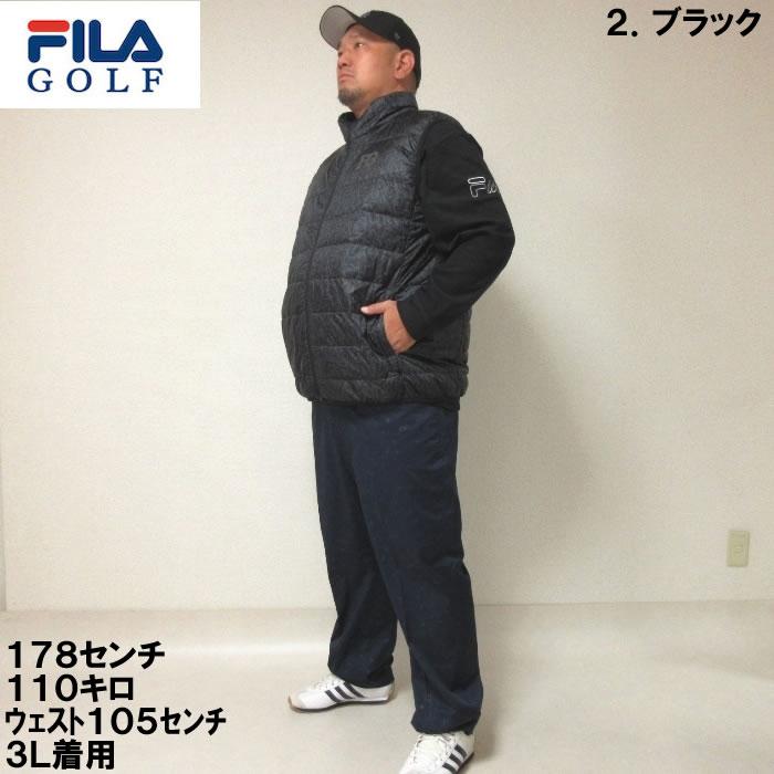 大きいサイズ キングサイズ ビッグサイズ メンズ FILA GOLF ライトダウンベスト（メーカー取寄）フィラゴルフ 3L 4L 5L 6L ゴルフウェア ゴルフ | FILA GOLF | 11