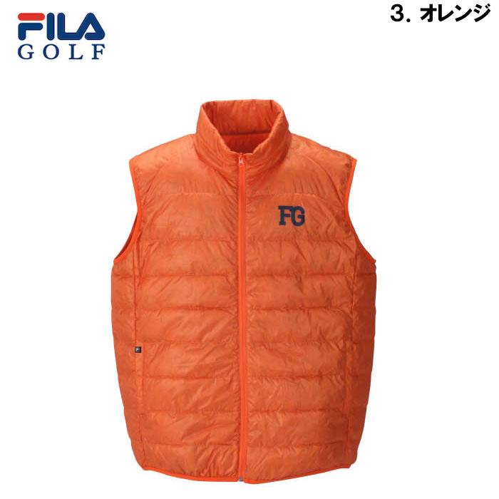大きいサイズ キングサイズ ビッグサイズ メンズ FILA GOLF ライトダウンベスト（メーカー取寄）フィラゴルフ 3L 4L 5L 6L ゴルフウェア ゴルフ | FILA GOLF | 17