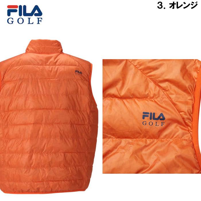 大きいサイズ キングサイズ ビッグサイズ メンズ FILA GOLF ライトダウンベスト（メーカー取寄）フィラゴルフ 3L 4L 5L 6L ゴルフウェア ゴルフ | FILA GOLF | 18