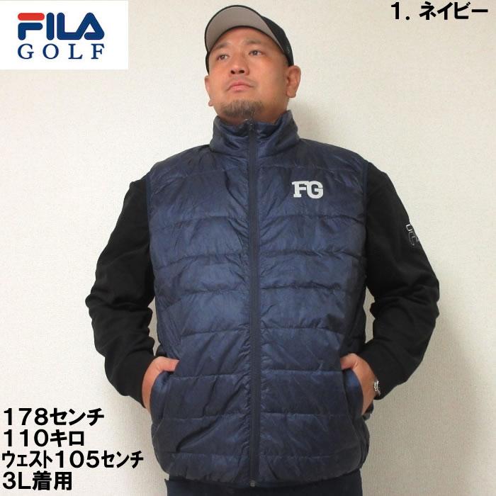 ⑦ FIRA フィラ ゴルフ ベスト ライトダウンベスト ネイビー Mサイズ