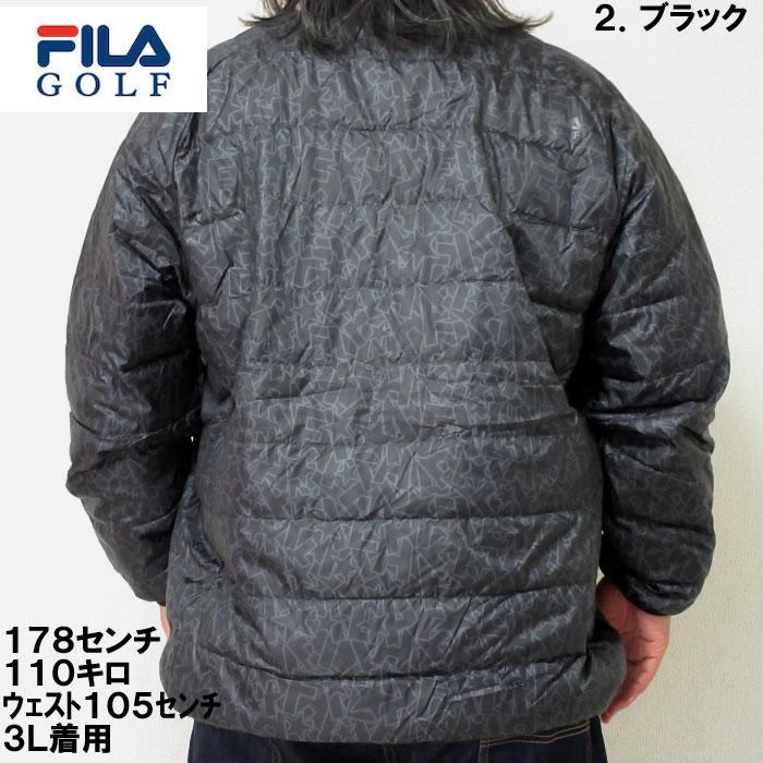 大きいサイズ キングサイズ ビッグサイズ メンズ FILA GOLF ライト ダウン ブルゾン（メーカー取寄）フィラゴルフ 3L 4L 5L 6L ゴルフウェア ゴルフ | FILA GOLF | 12