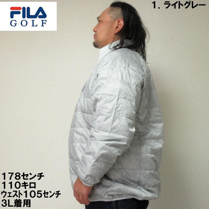 大きいサイズ キングサイズ ビッグサイズ メンズ FILA GOLF ライト ダウン ブルゾン（メーカー取寄）フィラゴルフ 3L 4L 5L 6L ゴルフウェア ゴルフ | FILA GOLF | 02
