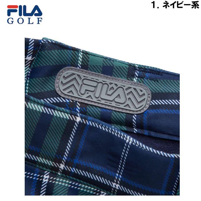FILA GOLF ネイビーとレッドのチェックパンツ FILA GOLF ネイビーとレッドのチェックパンツ - メルカリ