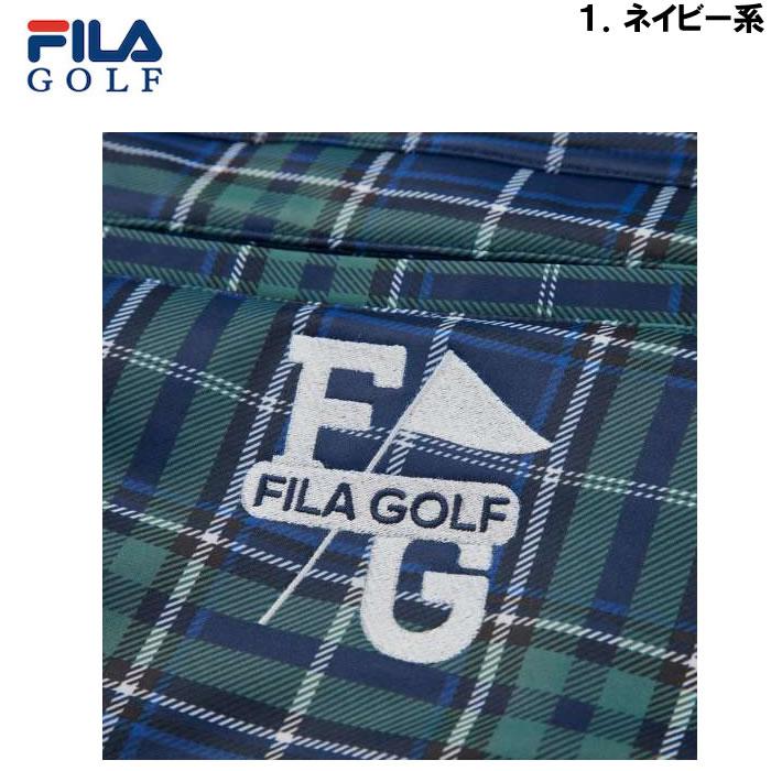 チェリーフィラゴルフ♡大きいサイズ　チェック柄ゴルフパンツ　グレー FILA GOLF 大きいサイズ キングサイズ ビッグサイズ メンズ