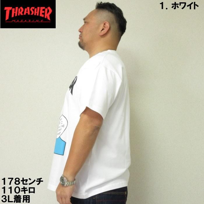 大きいサイズ メンズ THRASHER-半袖Tシャツ（メーカー取寄）(スラッシャー) 3L/4L/5L/6L/8L｜deviloose｜03