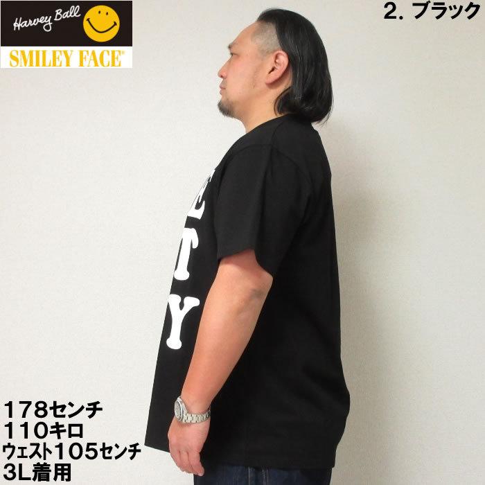 大きいサイズ メンズ SMILEY FACE-フラワースマイル半袖Tシャツ（メーカー取寄）スマイリーフェイス 3L 4L 5L 6L | SMILEY FACE | 11
