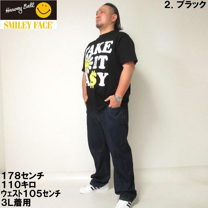 大きいサイズ メンズ SMILEY FACE-フラワースマイル半袖Tシャツ（メーカー取寄）スマイリーフェイス 3L 4L 5L 6L | SMILEY FACE | 13