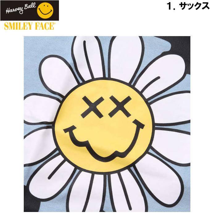 大きいサイズ メンズ SMILEY FACE-フラワースマイル半袖Tシャツ（メーカー取寄）スマイリーフェイス 3L 4L 5L 6L | SMILEY FACE | 07