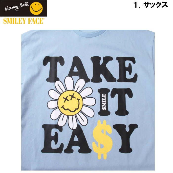 大きいサイズ メンズ SMILEY FACE-フラワースマイル半袖Tシャツ（メーカー取寄）スマイリーフェイス 3L 4L 5L 6L | SMILEY FACE | 08