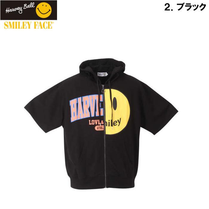 大きいサイズ メンズ SMILEY FACE-リメイクカレッジ半袖フルジップパーカー（メーカー取寄）スマイリーフェイス 3L 4L 5L 6L | SMILEY FACE | 14