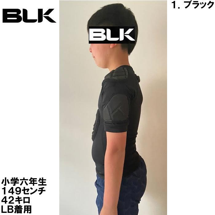 BLK ラグビー T-6ショルダーパッド（ジュニアモデル）(メーカー取寄)肩パッド MB LB ボーイズサイズ 小学生 | BLK | 06
