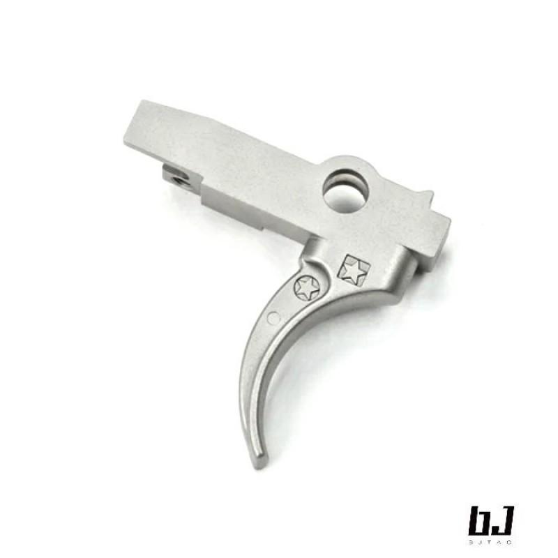 BJ TAC BCM Type Steel Trigger For TM MWS M4 GBB (Silver) | 