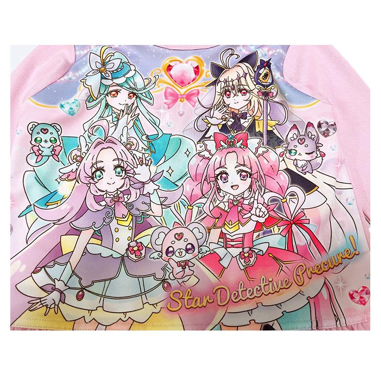 BANDAI（バンダイ） 名探偵プリキュア！ 光るパジャマ 長袖 上下セット