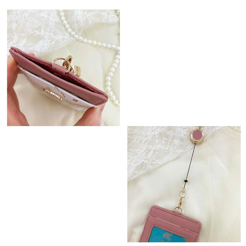 sanrio（サンリオ） マロンクリーム リール付きパスケース バイカラー