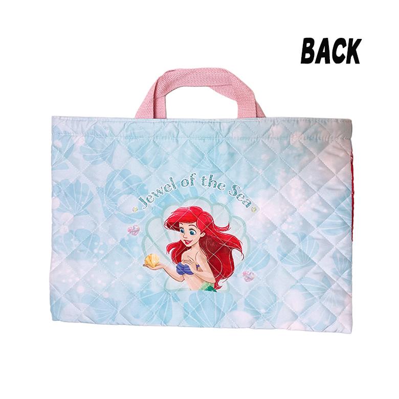 ディズニープリンセス アリエル キルトバッグ3点セット レッスンバッグ/ナップサック/シューズバッグ サックス 04 | ディズニープリンセス | 07